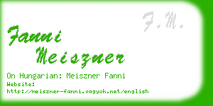 fanni meiszner business card